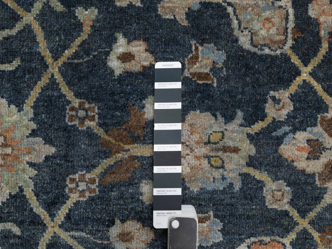 2'0" x 3'0" New Hand Knotted Blue Wool Rectangle Oriental Rug - MOA10291468