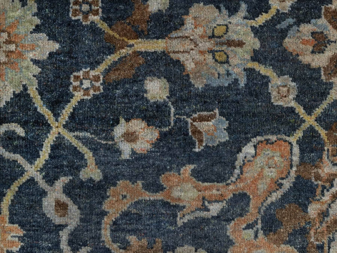 2'0" x 3'0" New Hand Knotted Blue Wool Rectangle Oriental Rug - MOA10291468