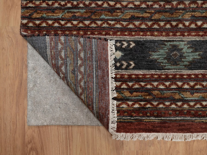 2'7" x 7'10" New Hand Knotted Red Wool Runner Oriental Rug - MOA10291470