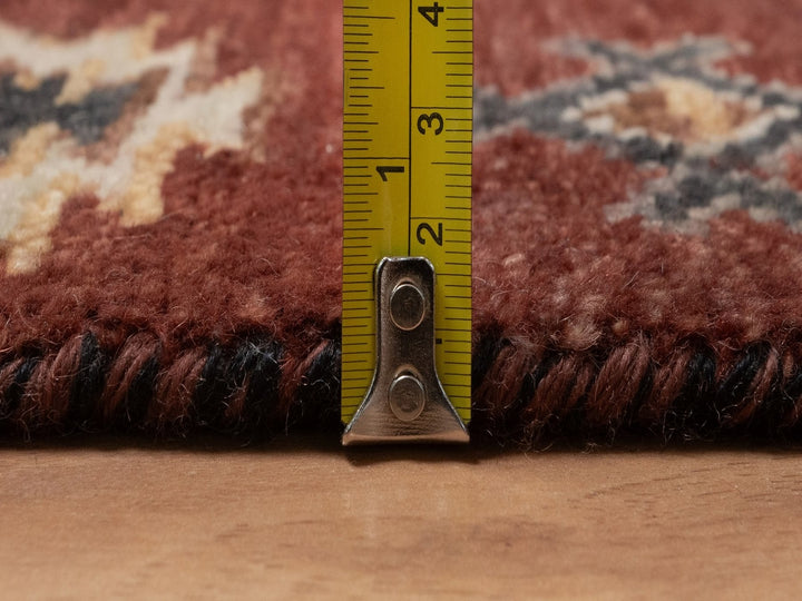 2'7" x 7'10" New Hand Knotted Red Wool Runner Oriental Rug - MOA10291470