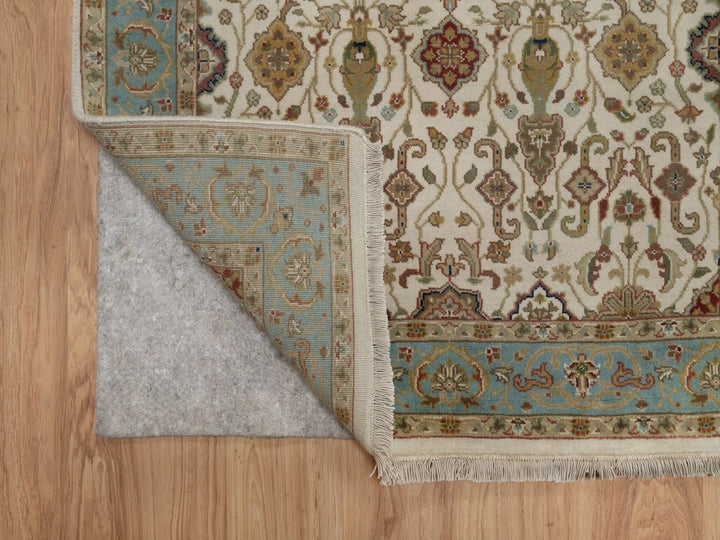 3'0" x 15'6" New Hand Knotted Ivory Wool Runner Oriental Rug - MOA10291474