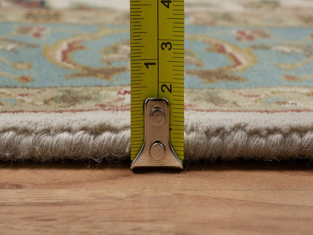 3'0" x 15'6" New Hand Knotted Ivory Wool Runner Oriental Rug - MOA10291474
