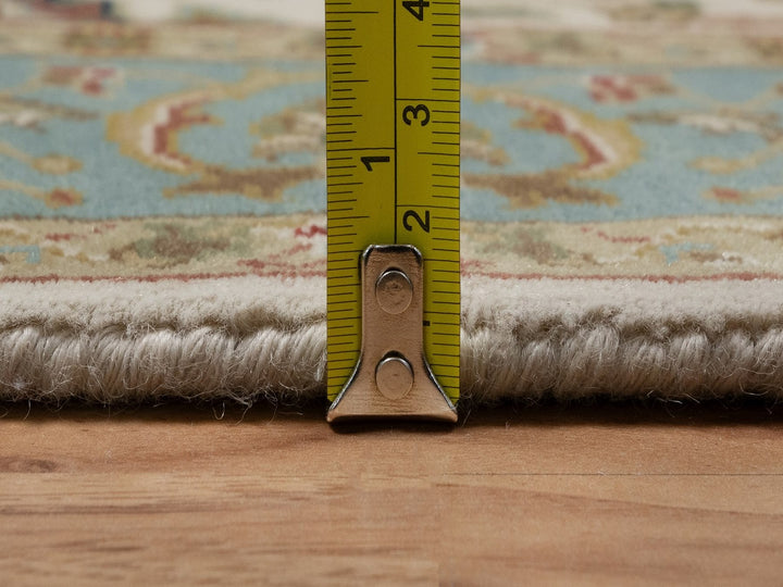 3'0" x 15'6" New Hand Knotted Ivory Wool Runner Oriental Rug - MOA10291474