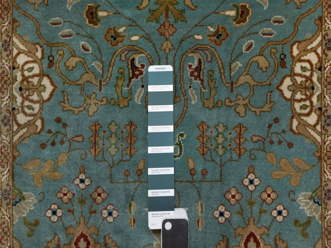 2'9" x 19'8" New Hand Knotted Blue Wool Runner Oriental Rug - MOA10291477