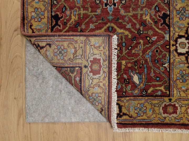 2'0" x 3'2" New Hand Knotted Red Wool Rectangle Oriental Rug - MOA10291483