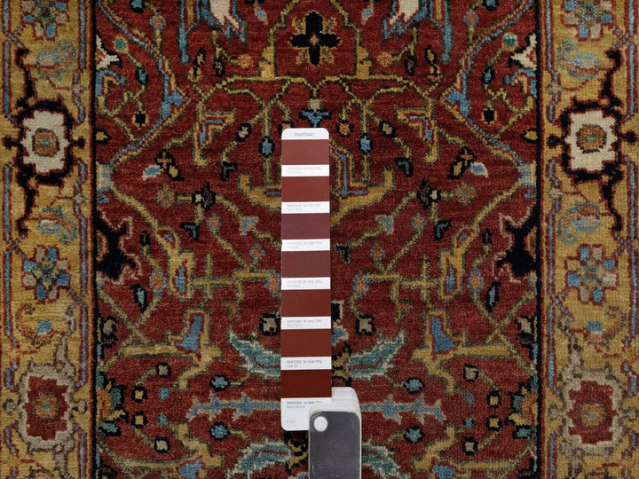 2'0" x 3'2" New Hand Knotted Red Wool Rectangle Oriental Rug - MOA10291483
