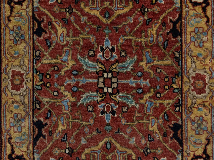 2'0" x 3'2" New Hand Knotted Red Wool Rectangle Oriental Rug - MOA10291483