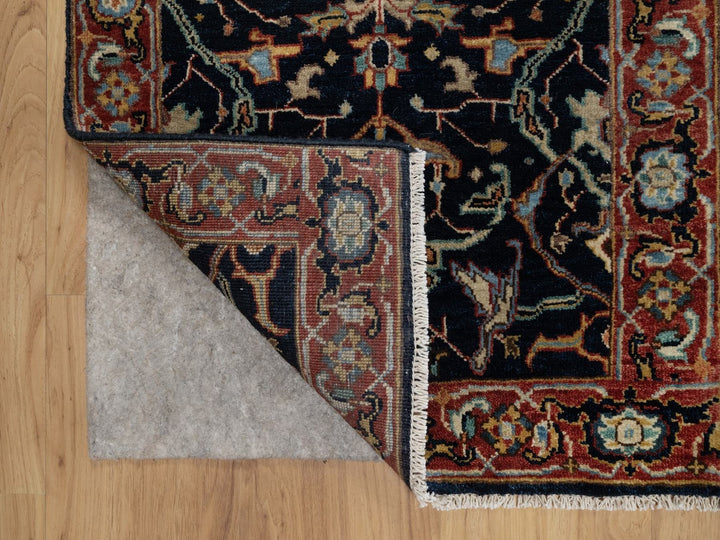 2'0" x 3'2" New Hand Knotted Blue Wool Rectangle Oriental Rug - MOA10291485