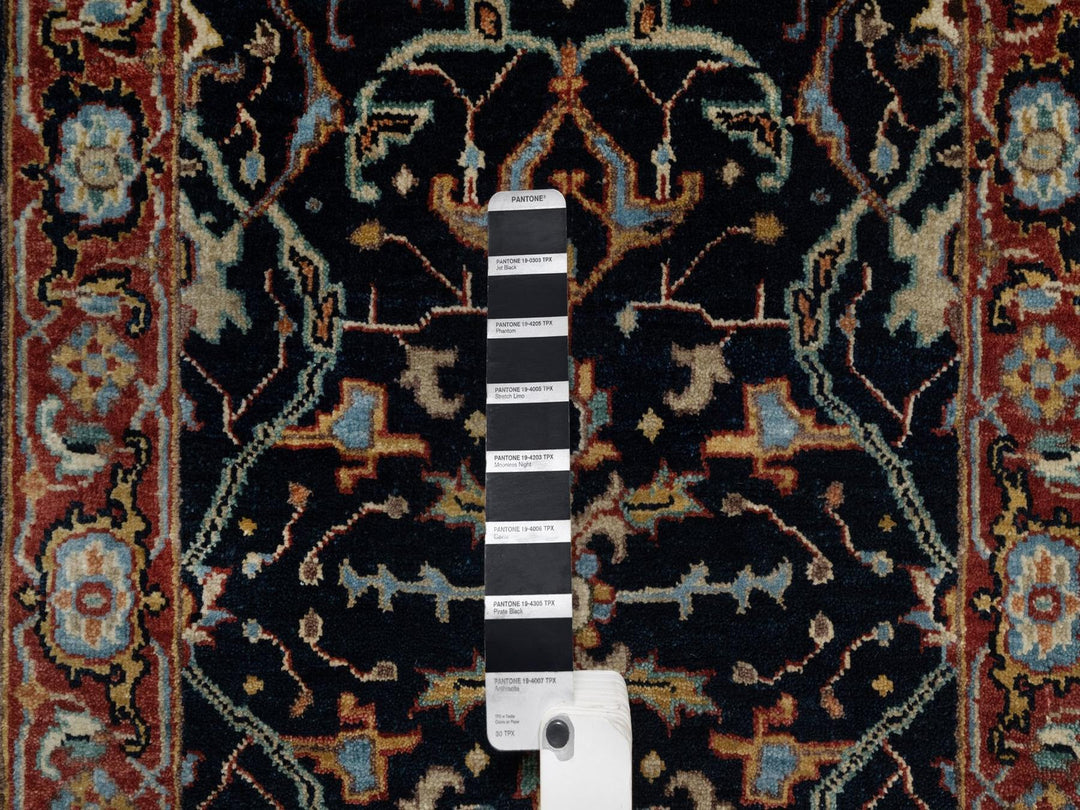 2'0" x 3'2" New Hand Knotted Blue Wool Rectangle Oriental Rug - MOA10291485