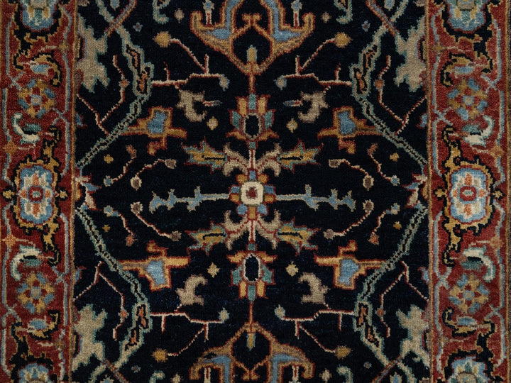 2'0" x 3'2" New Hand Knotted Blue Wool Rectangle Oriental Rug - MOA10291485