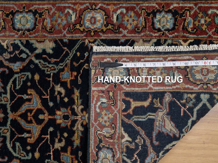 2'0" x 3'2" New Hand Knotted Blue Wool Rectangle Oriental Rug - MOA10291485