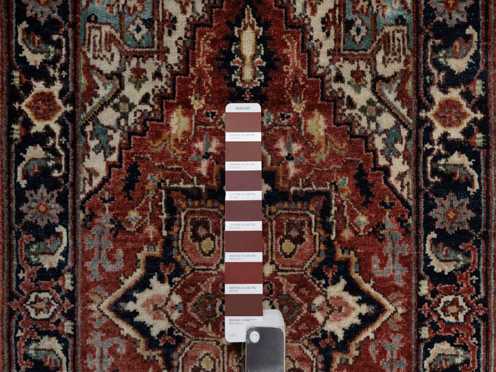 2'0" x 3'2" New Hand Knotted Red Wool Rectangle Oriental Rug - MOA10291487