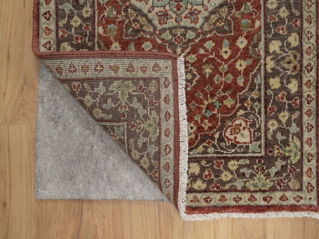 2'0" x 3'1" New Hand Knotted Red Wool Rectangle Oriental Rug - MOA10291489