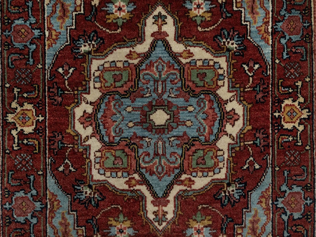 2'0" x 3'3" New Hand Knotted Red Wool Rectangle Oriental Rug - MOA10291491