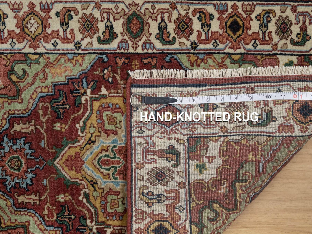 2'1" x 3'0" New Hand Knotted Red Wool Rectangle Oriental Rug - MOA10291493