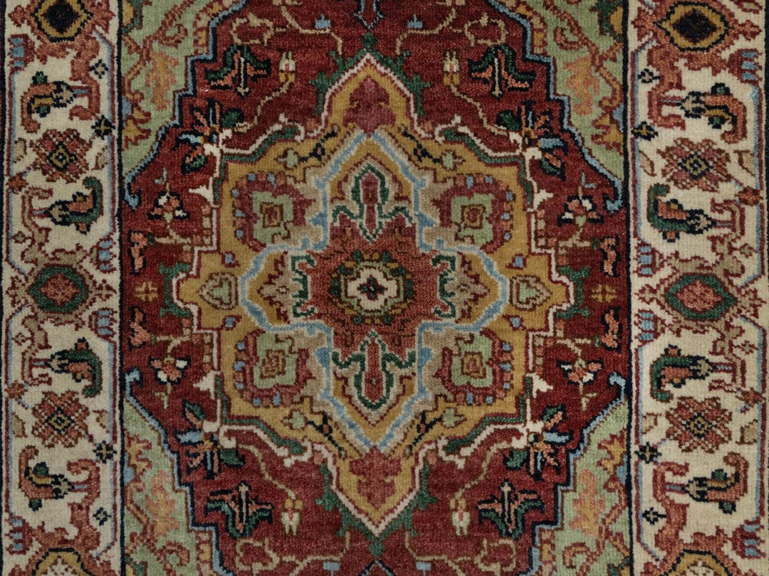2'0" x 3'0" New Hand Knotted Red Wool Rectangle Oriental Rug - MOA10291494
