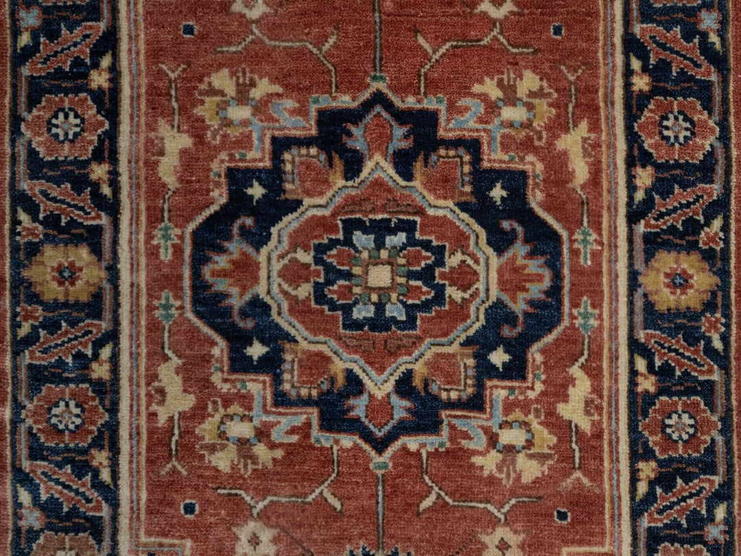 2'1" x 3'2" New Hand Knotted Red Wool Rectangle Oriental Rug - MOA10291496