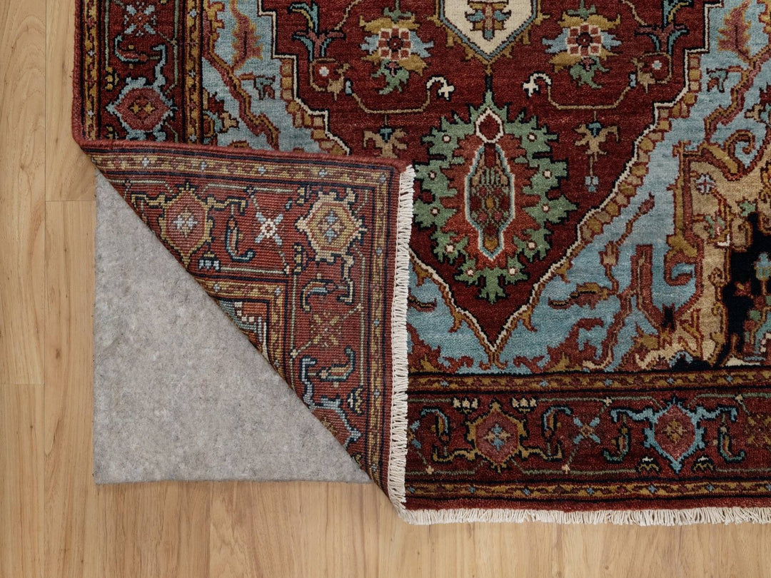 3'0" x 5'0" New Hand Knotted Red Wool Rectangle Oriental Rug - MOA10291497
