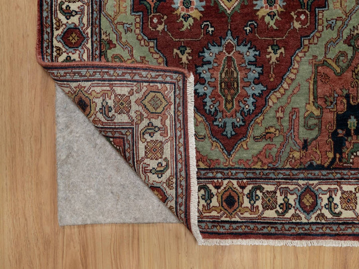 2'11" x 5'1" New Hand Knotted Red Wool Rectangle Oriental Rug - MOA10291498