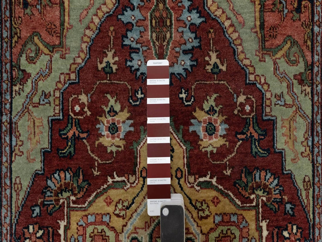 2'11" x 5'1" New Hand Knotted Red Wool Rectangle Oriental Rug - MOA10291498