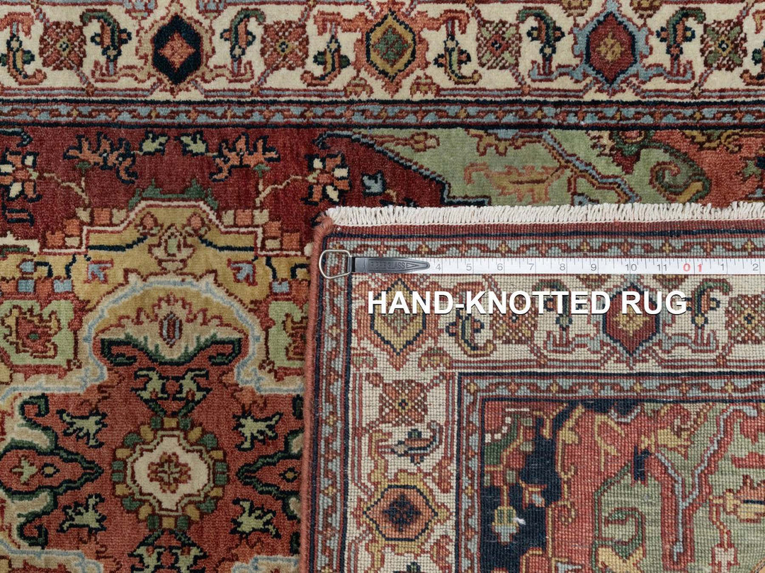 2'11" x 5'1" New Hand Knotted Red Wool Rectangle Oriental Rug - MOA10291498