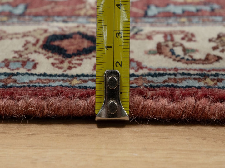 2'7" x 6'1" New Hand Knotted Red Wool Runner Oriental Rug - MOA10291499