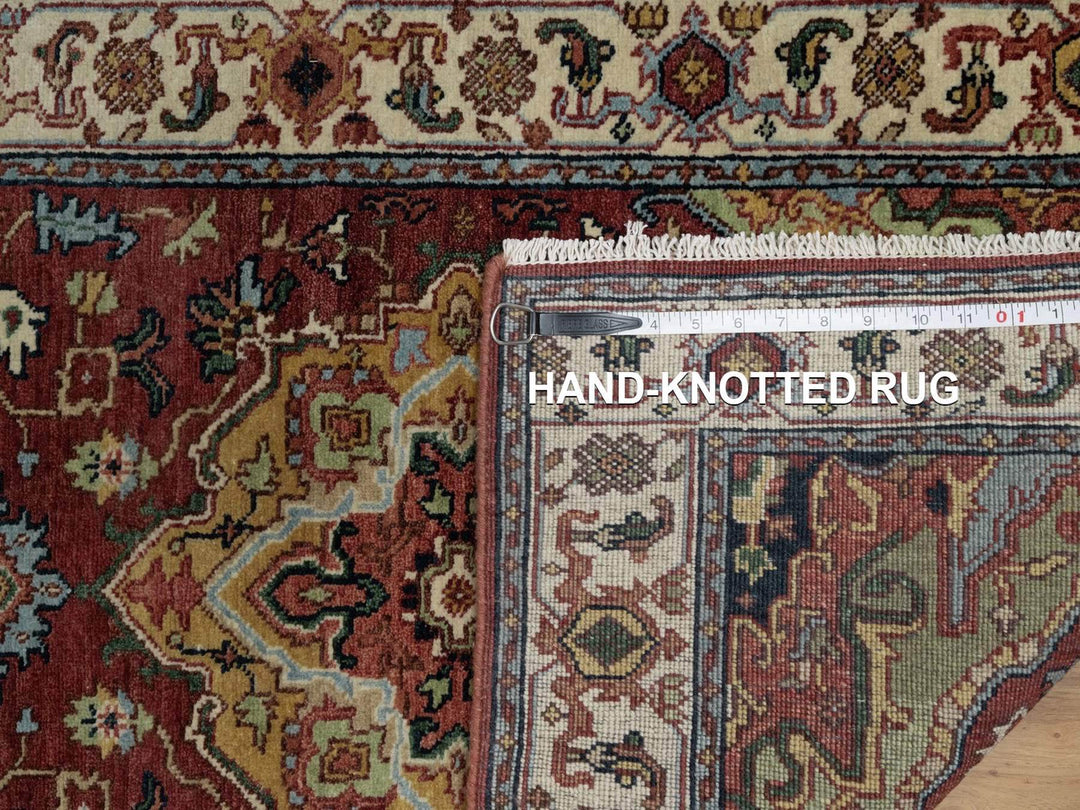 2'7" x 6'1" New Hand Knotted Red Wool Runner Oriental Rug - MOA10291499