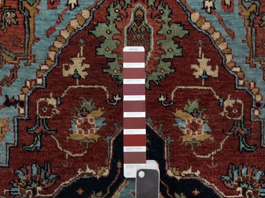 3'1" x 5'2" New Hand Knotted Red Wool Rectangle Oriental Rug - MOA10291500