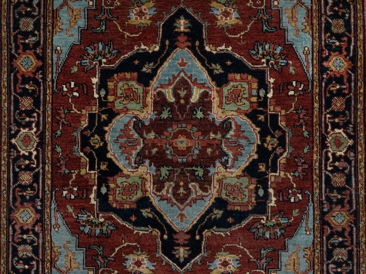3'1" x 5'2" New Hand Knotted Red Wool Rectangle Oriental Rug - MOA10291500