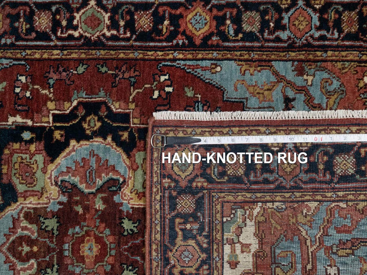 3'1" x 5'2" New Hand Knotted Red Wool Rectangle Oriental Rug - MOA10291500