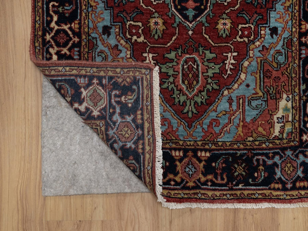 2'8" x 8'1" New Hand Knotted Red Wool Runner Oriental Rug - MOA10291504