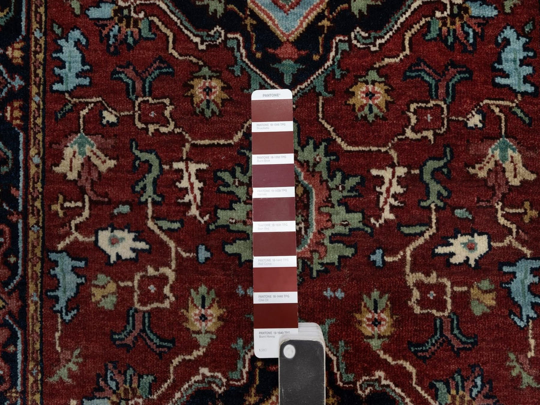 2'8" x 8'1" New Hand Knotted Red Wool Runner Oriental Rug - MOA10291504