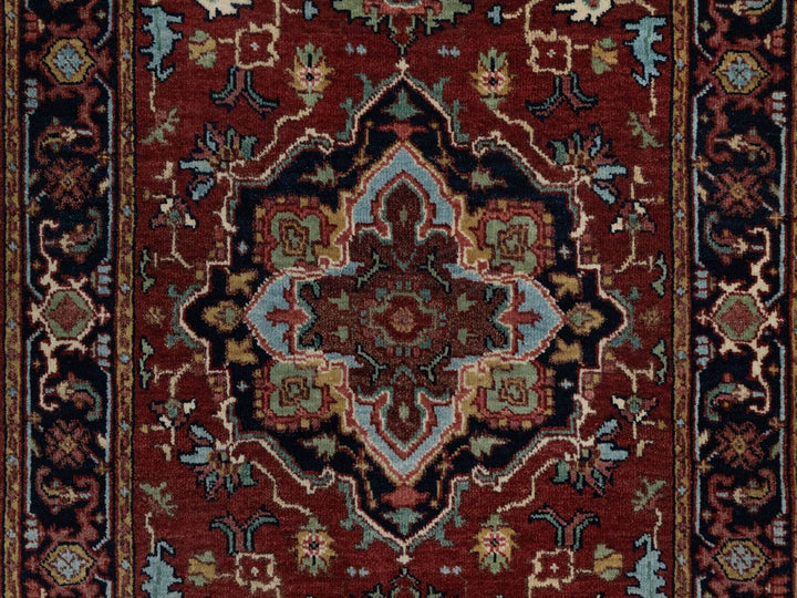 2'8" x 8'1" New Hand Knotted Red Wool Runner Oriental Rug - MOA10291504