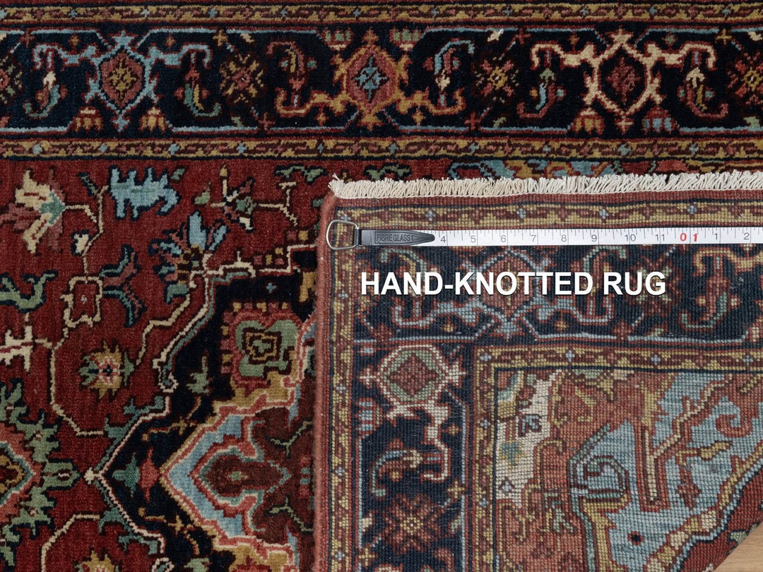 2'8" x 8'1" New Hand Knotted Red Wool Runner Oriental Rug - MOA10291504