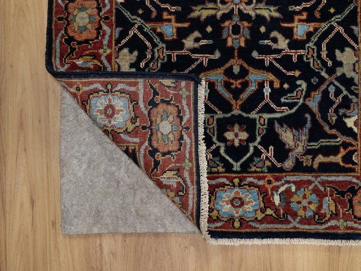2'7" x 8'3" New Hand Knotted Blue Wool Runner Oriental Rug - MOA10291505