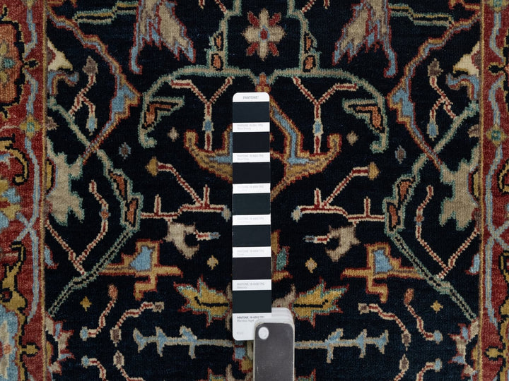 2'7" x 8'3" New Hand Knotted Blue Wool Runner Oriental Rug - MOA10291505