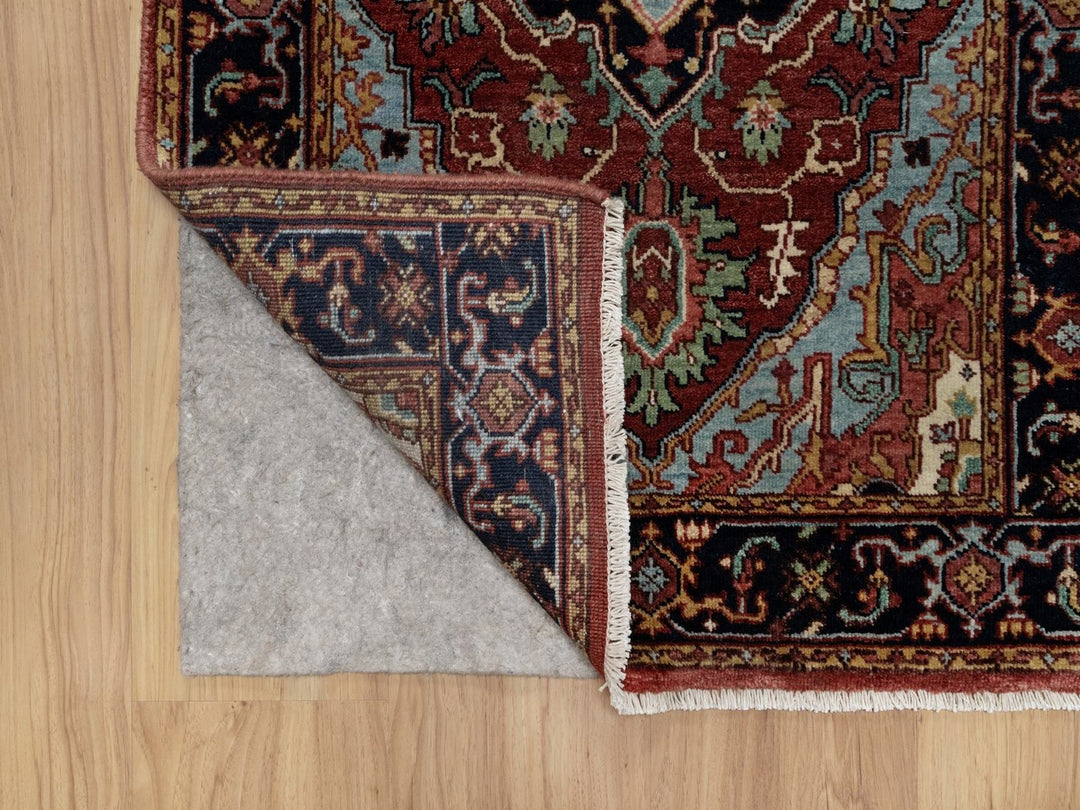 2'6" x 6'3" New Hand Knotted Red Wool Runner Oriental Rug - MOA10291507