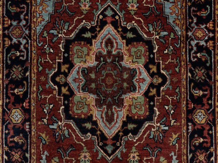 2'6" x 6'3" New Hand Knotted Red Wool Runner Oriental Rug - MOA10291507