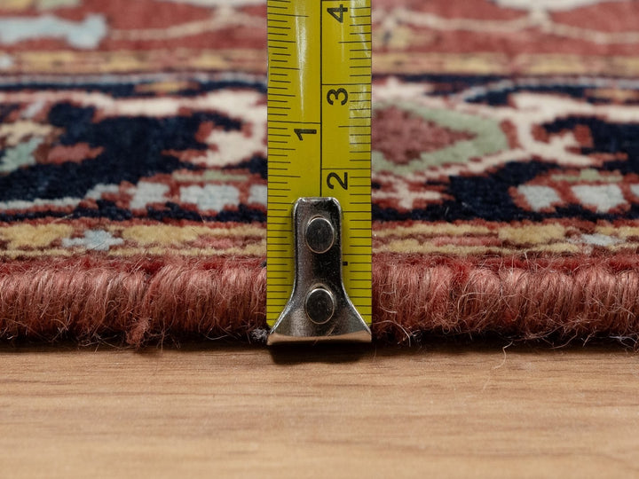 2'6" x 6'3" New Hand Knotted Red Wool Runner Oriental Rug - MOA10291507