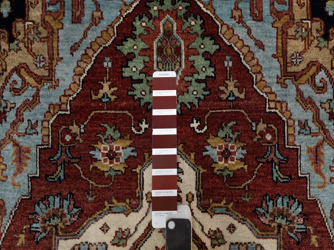 3'1" x 5'1" New Hand Knotted Red Wool Rectangle Oriental Rug - MOA10291508