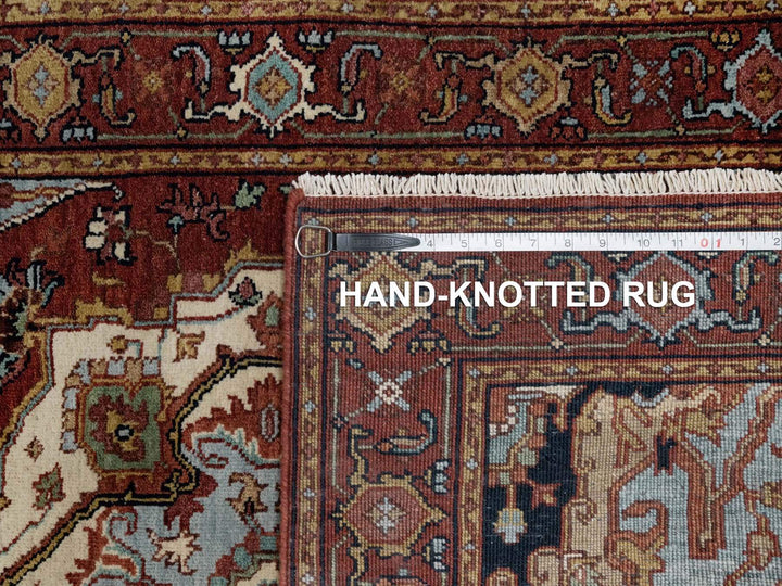 3'1" x 5'1" New Hand Knotted Red Wool Rectangle Oriental Rug - MOA10291508