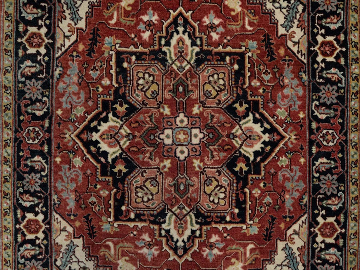 3'0" x 5'0" New Hand Knotted Red Wool Rectangle Oriental Rug - MOA10291509