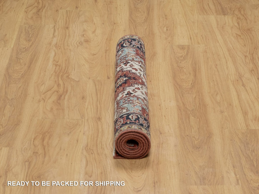 3'0" x 5'0" New Hand Knotted Red Wool Rectangle Oriental Rug - MOA10291509