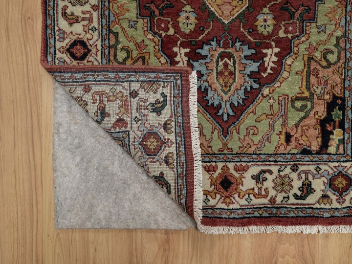 2'7" x 8'2" New Hand Knotted Red Wool Runner Oriental Rug - MOA10291510