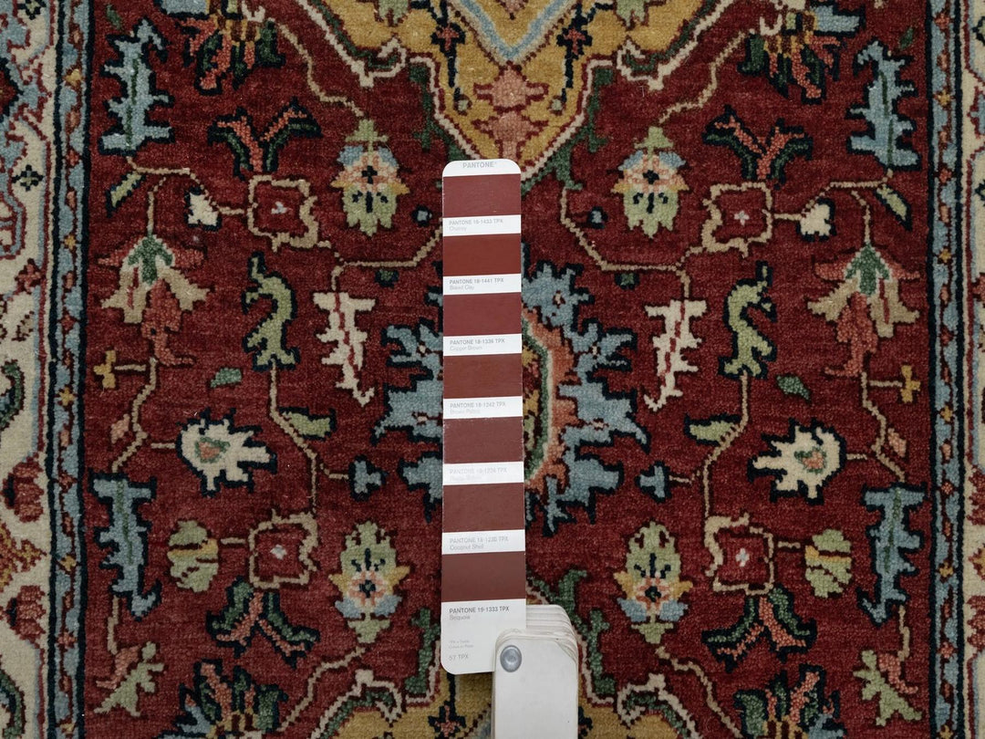2'7" x 8'2" New Hand Knotted Red Wool Runner Oriental Rug - MOA10291510