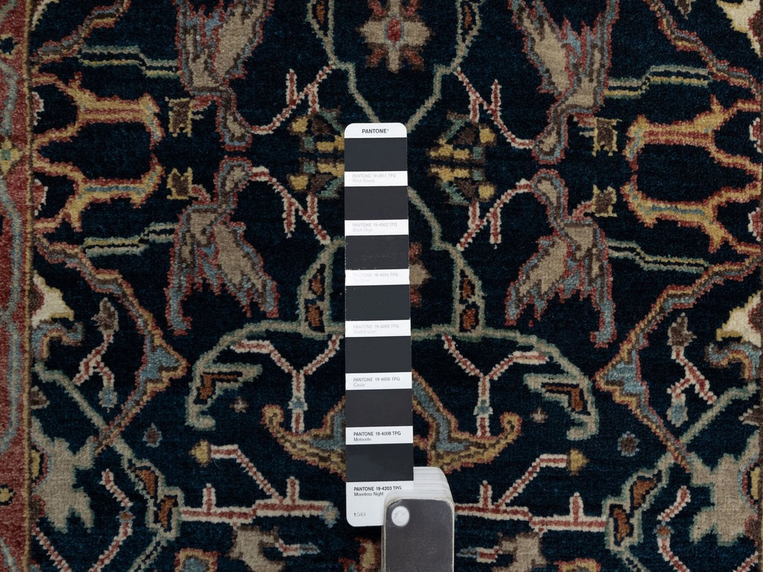 2'6" x 20'1" New Hand Knotted Blue Wool Runner Oriental Rug - MOA10291512