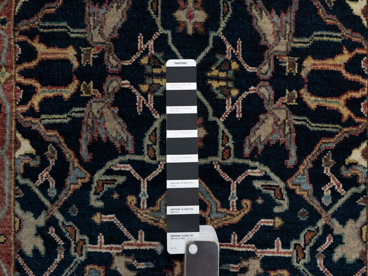 2'6" x 20'1" New Hand Knotted Blue Wool Runner Oriental Rug - MOA10291512
