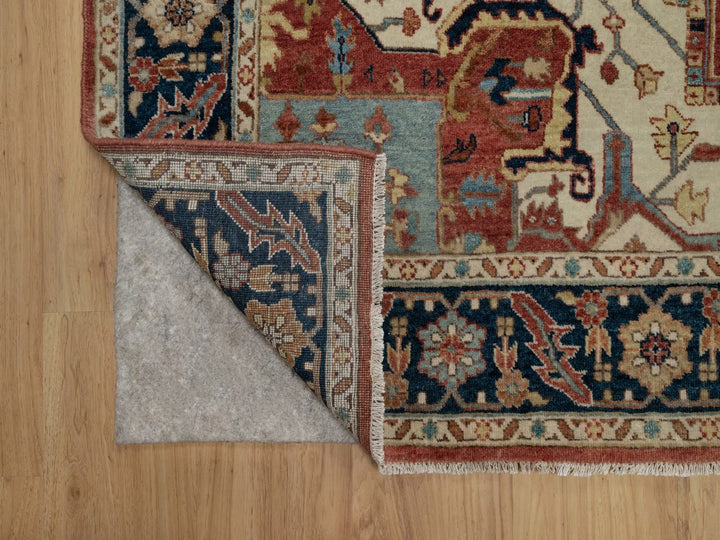 6'3" x 9'1" New Hand Knotted Red Wool Rectangle Oriental Rug - MOA10291514