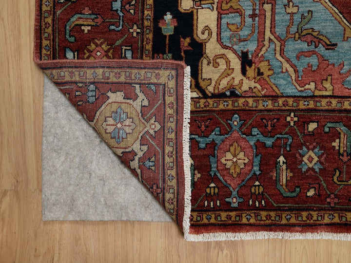6'0" x 9'2" New Hand Knotted Red Wool Rectangle Oriental Rug - MOA10291515