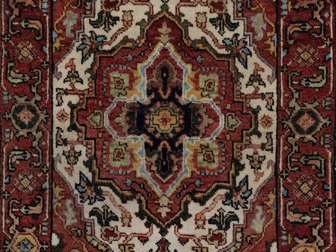 2'0" x 3'1" New Hand Knotted Ivory Wool Rectangle Oriental Rug - MOA10291520